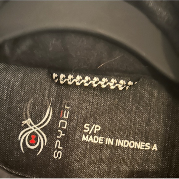 Women’s heathered grey/black Spyder down vest - Picture 3 of 3